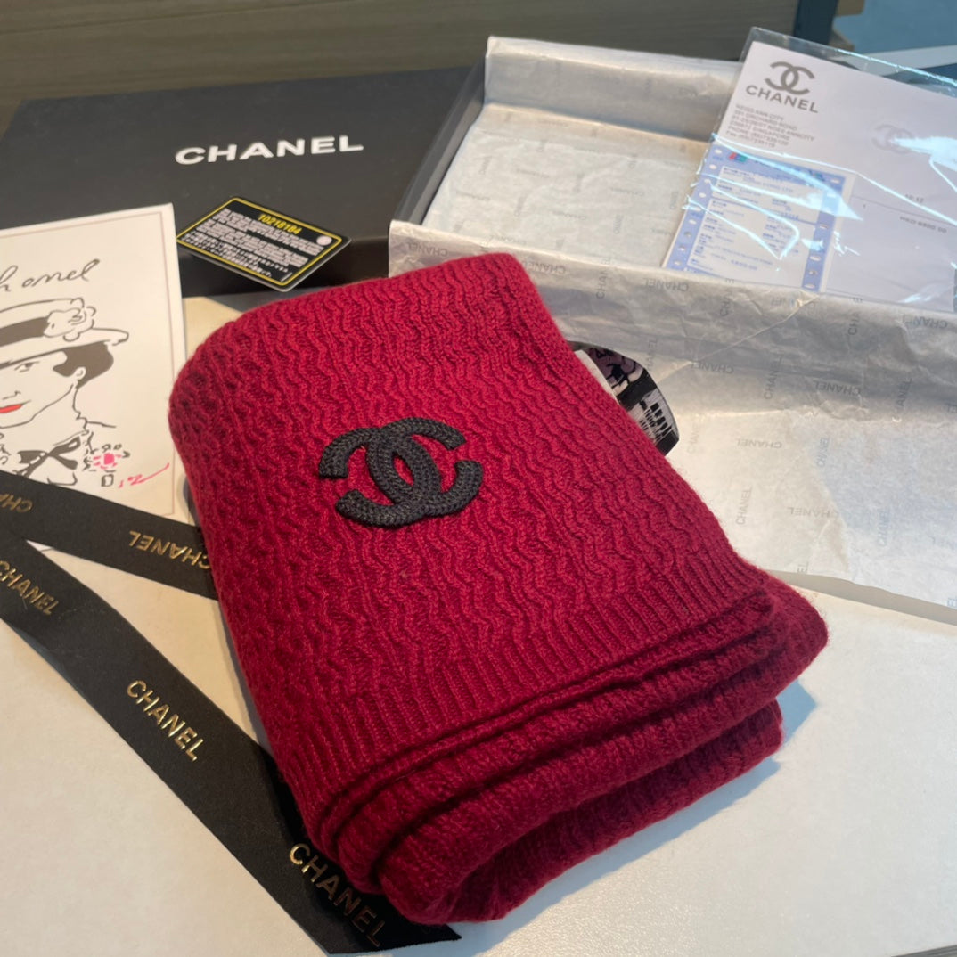 CC Scarf 200 CM In Red Cashmere 411689