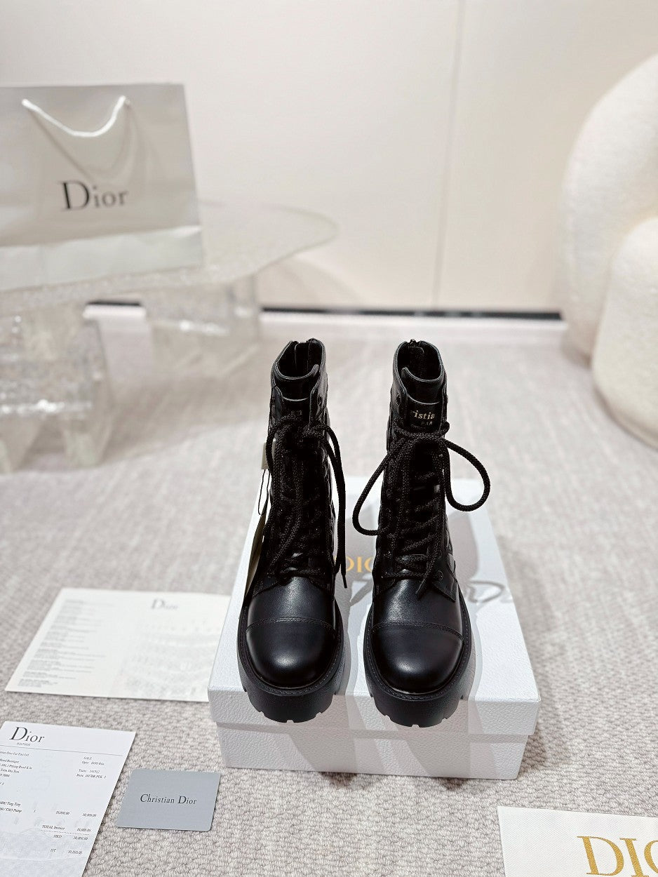 D-Unit Ankle Boot 40mm In Black Plain Calfskin  988755