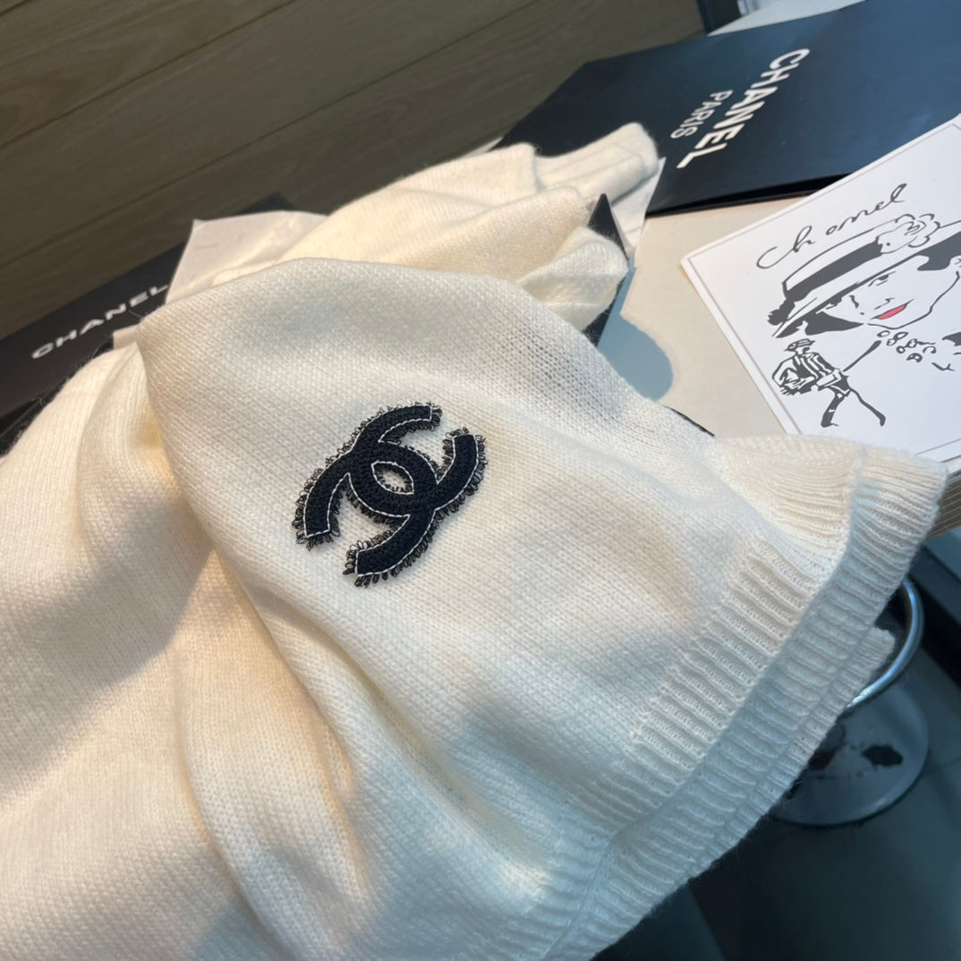CC Scarf 200 CM In White Cashmere 424664
