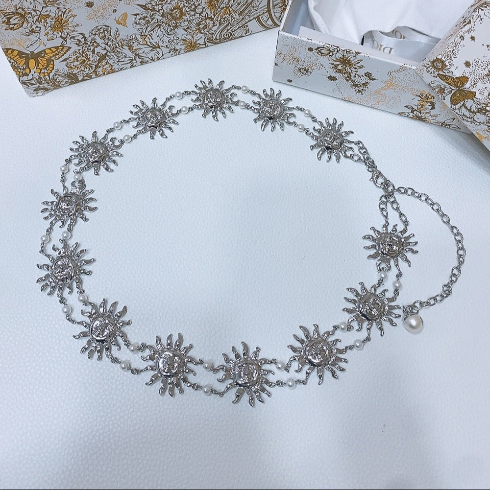 Dior Toile de Jouy Soleil Chain Belt 206367