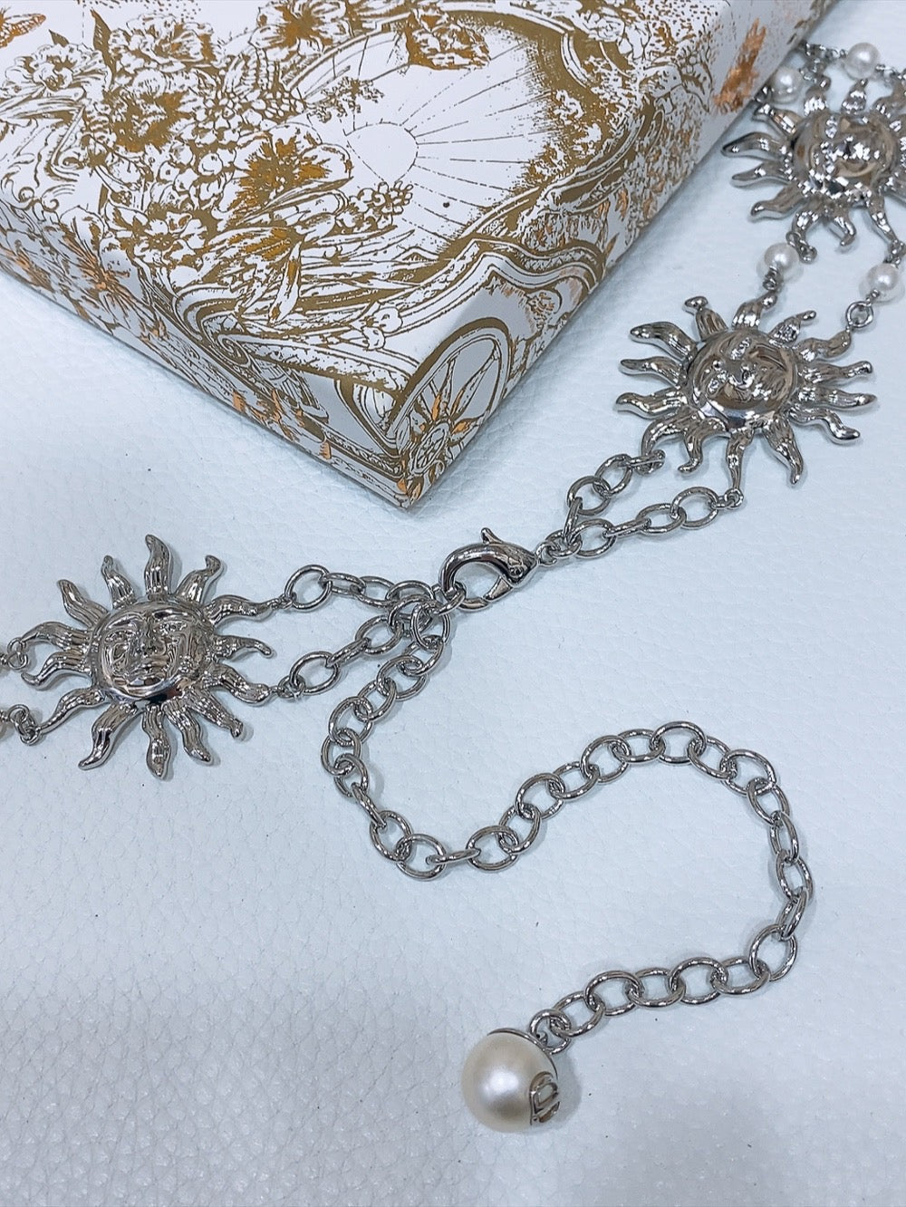 Dior Toile de Jouy Soleil Chain Belt 206367