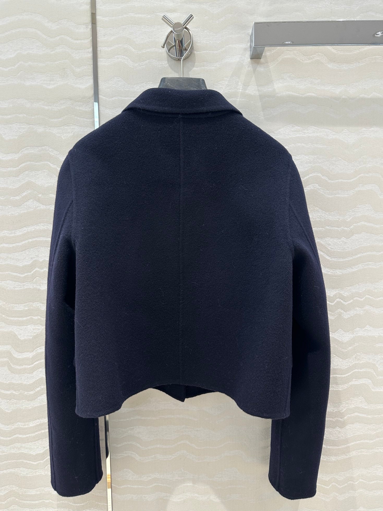 Prada Jacket Navy Blue Wool Cashmere