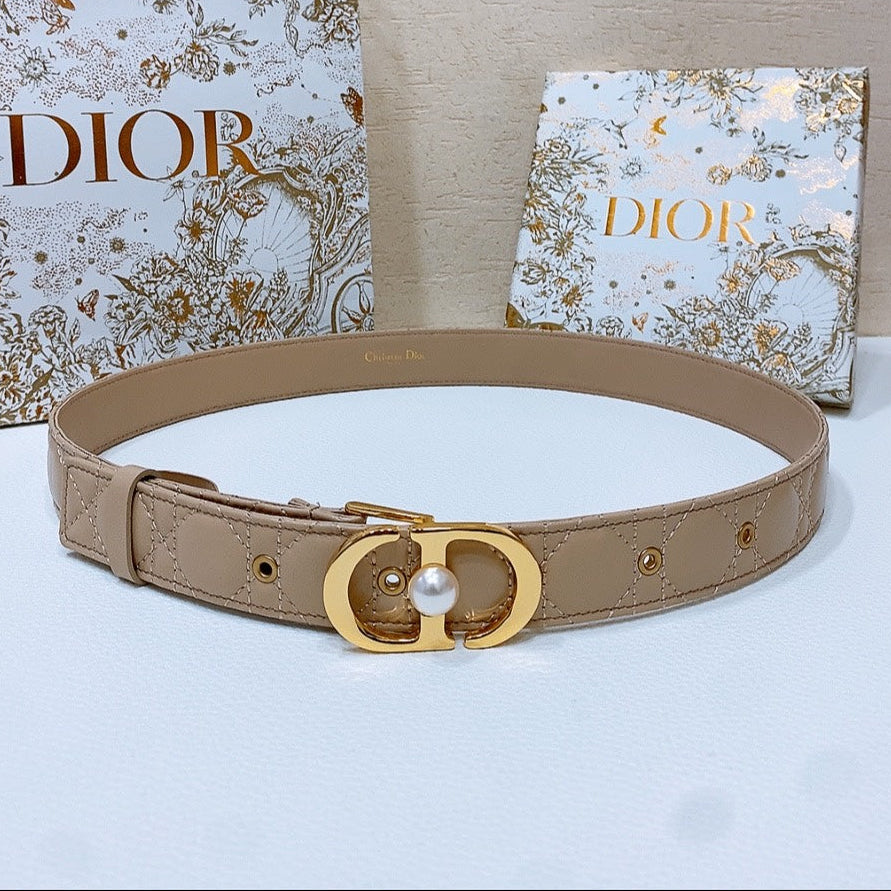 Dior 2026 Montaigne Jolie Belt 3.0cm Lambskin