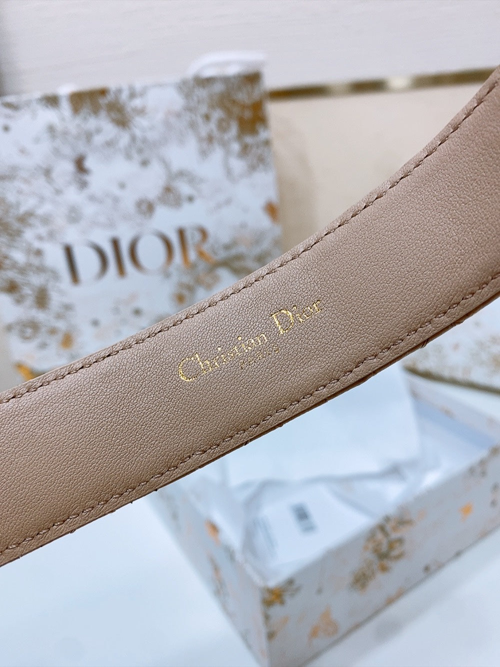 Dior 2026 Montaigne Jolie Belt 3.0cm Lambskin