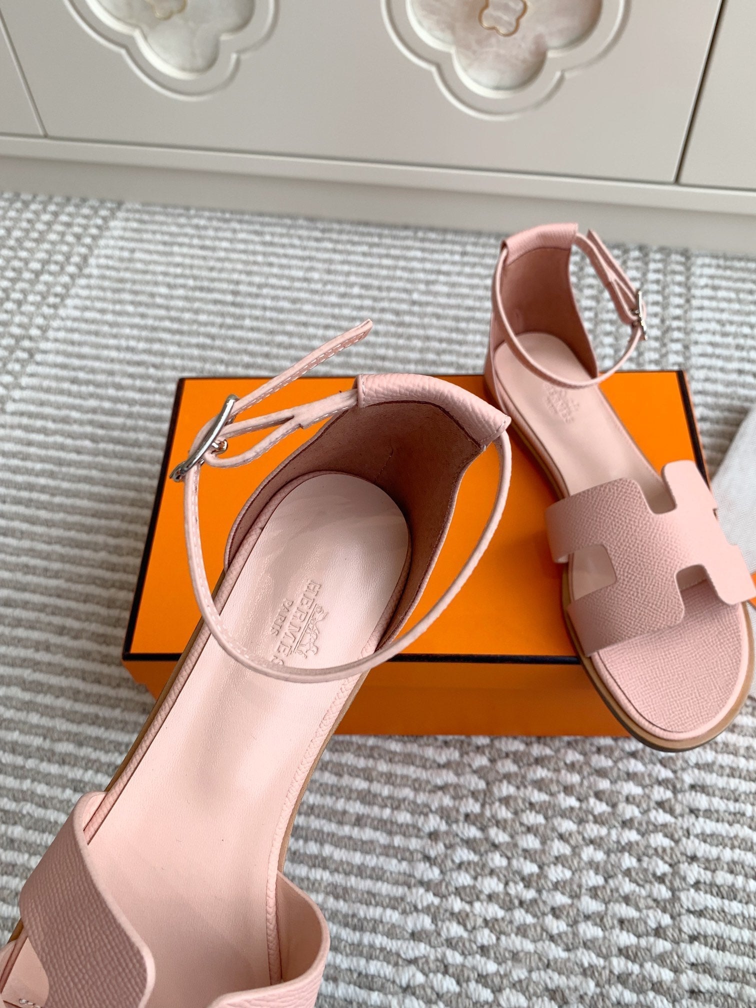 HM Santorini Sandal Pink Cowhide 291383