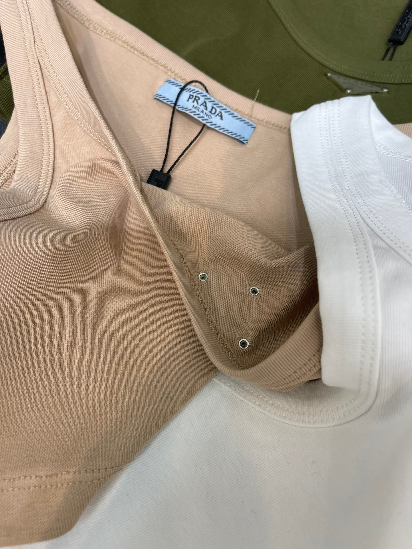 Prada 2026 Prada Jersey Cropped Top Cotton