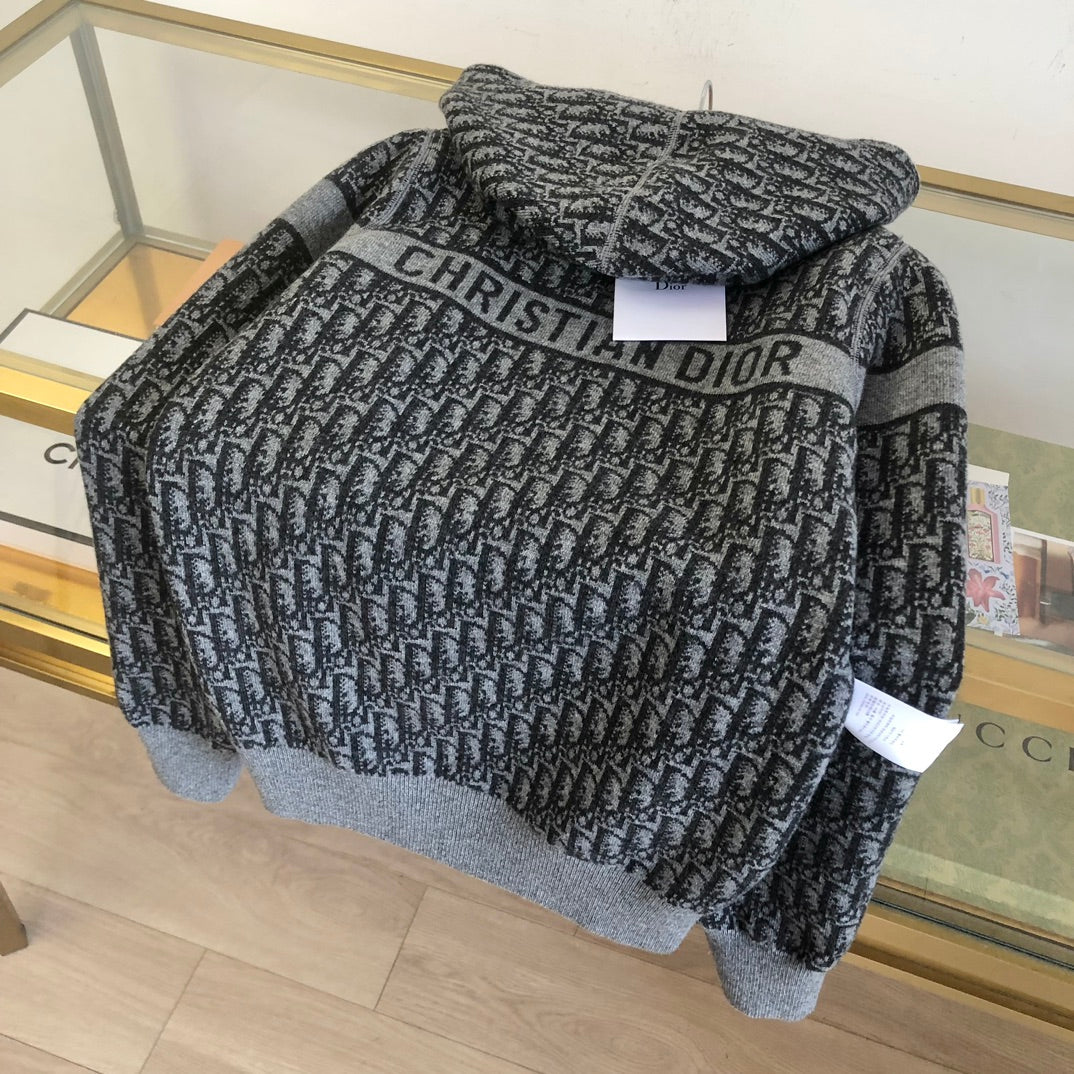 CD 25 Hooded Cardigan Wool And Cashmere 299080