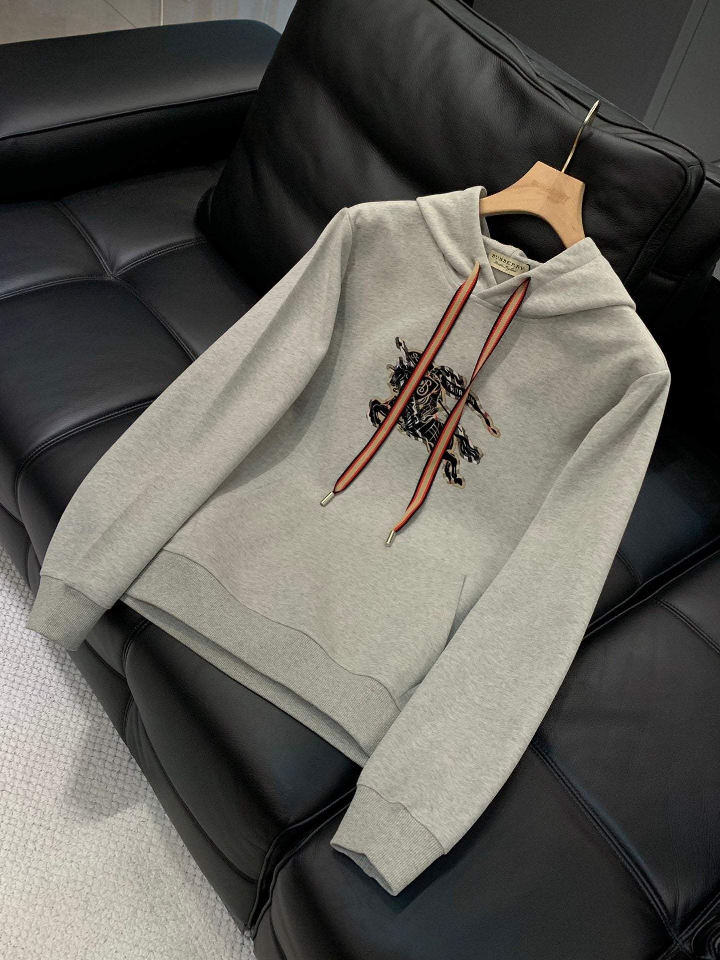 Burberry 25 Hooded Sweatshirt Gray Cotton
