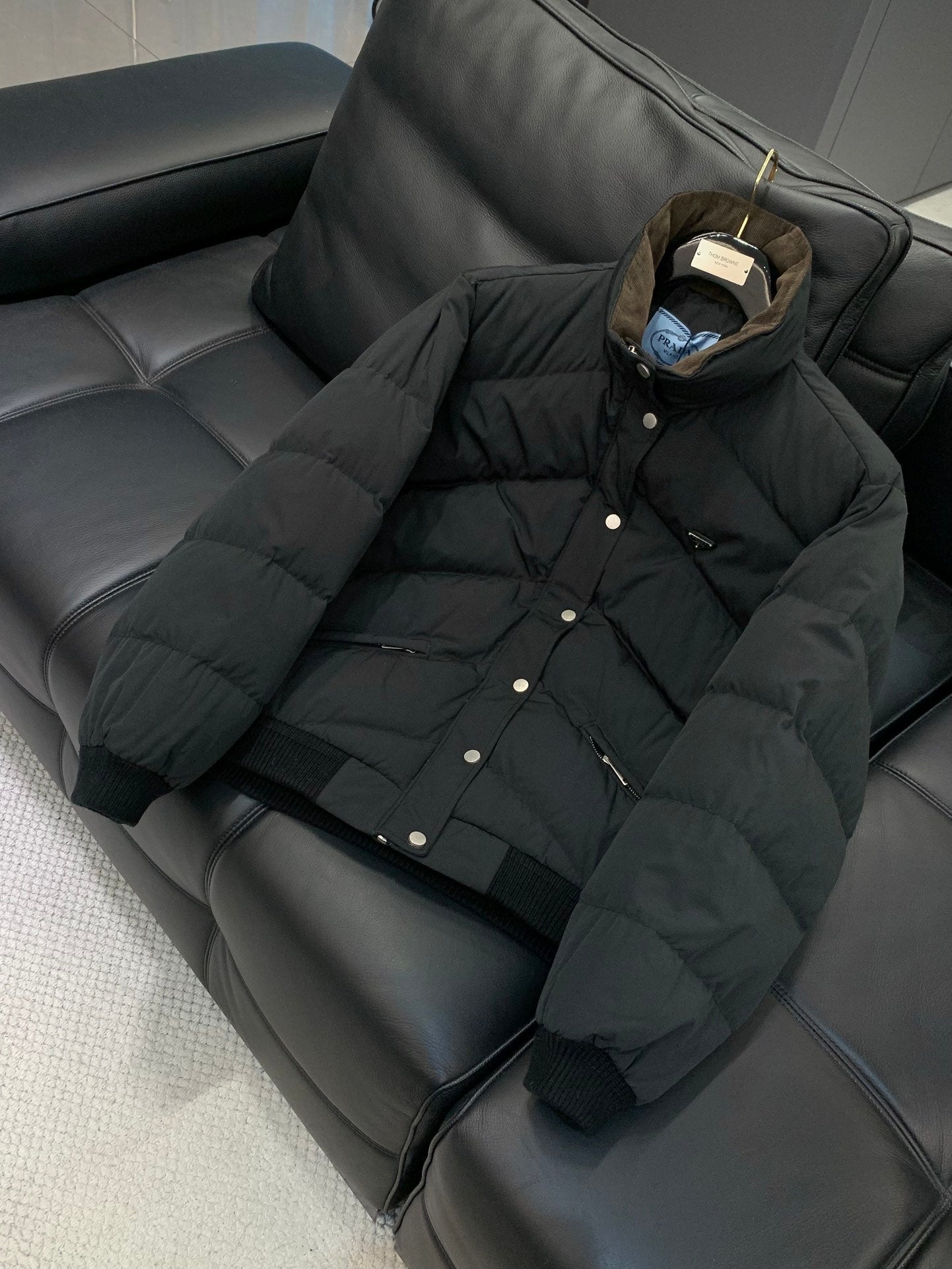 Prada 2025 Jacket Black Brown Down Polyester