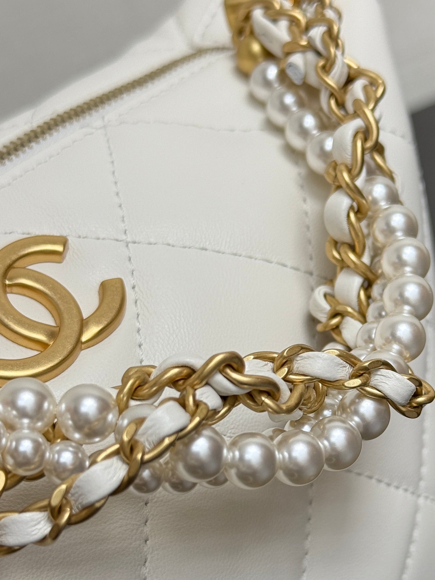 Chanel 2026 Matelassé Pearl Chain Bag Lambskin