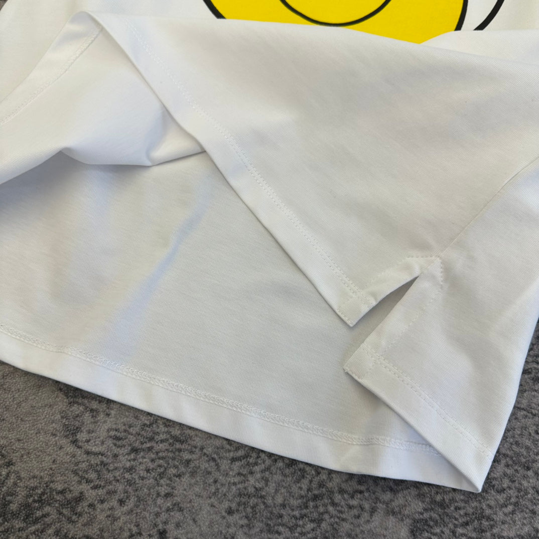 Gucci 2026 "Mr Happy" T-shirt White Yellow Cotton 359229