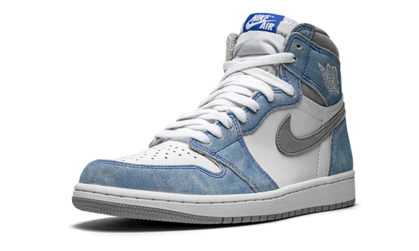 Nike Air Jordan 1 White Blue Suede Leather