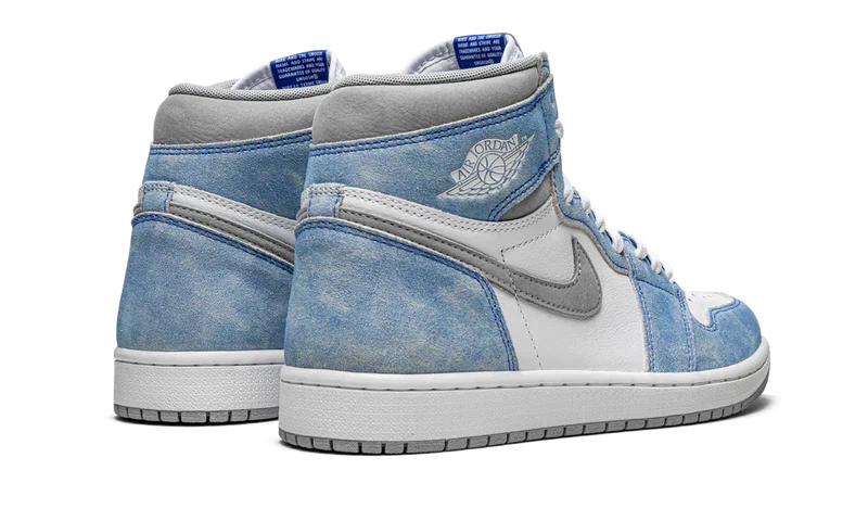 Nike Air Jordan 1 White Blue Suede Leather