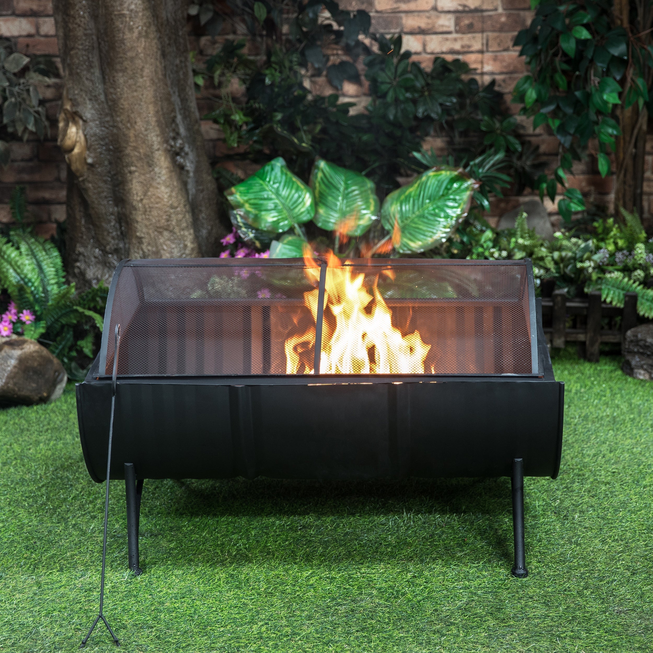 DekoLiving COB10502 Barrel Wood Burner
