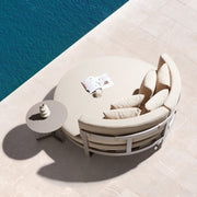 DekoLiving COP30503 Meliazzo Round Outdoor Daybed & Table