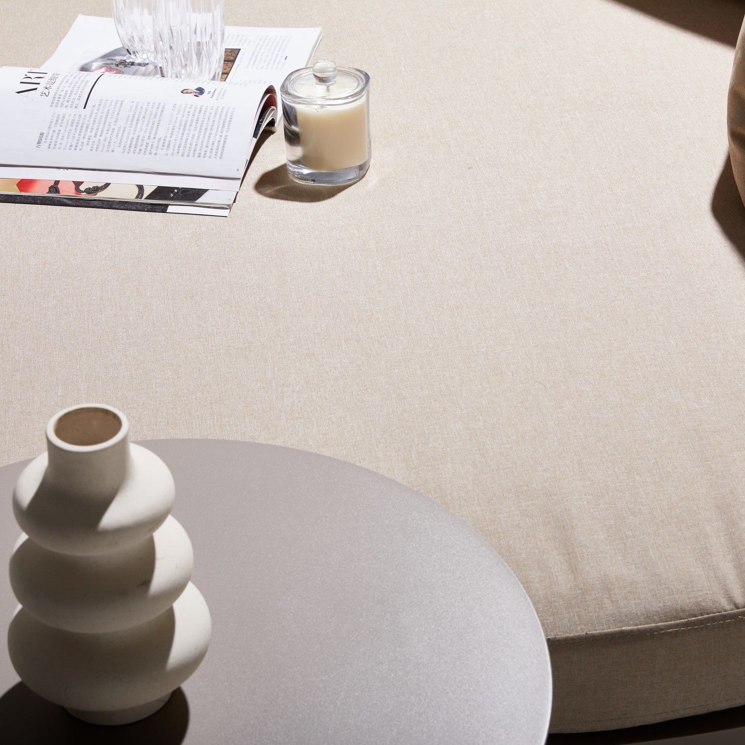 DekoLiving COP30503 Meliazzo Round Outdoor Daybed & Table