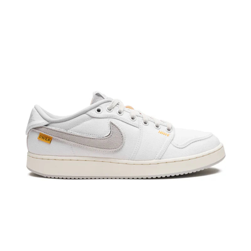 Nike Air Jordan 1 White Neutral Grey Suede Leather