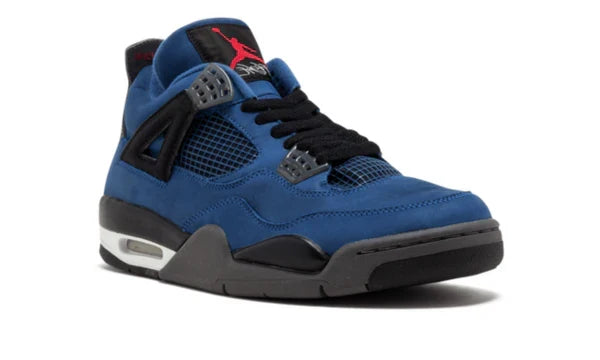 Nike Air Jordan 4 Dark Blue Black Suede