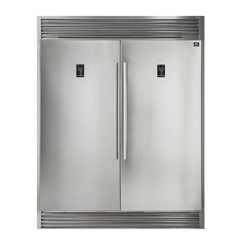 Forno FFFFD1933-60S 28″ x 2 Rizzuto Pro-Style Refrigerator / Fridge -Freezer Dual Combination