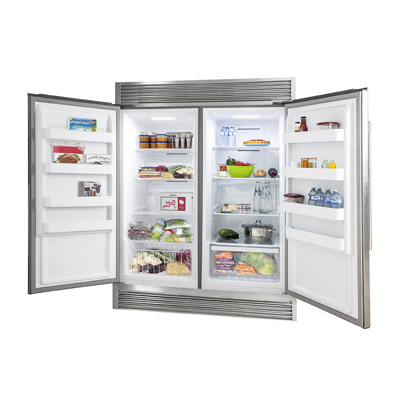 Forno FFFFD1933-60S 28″ x 2 Rizzuto Pro-Style Refrigerator / Fridge -Freezer Dual Combination