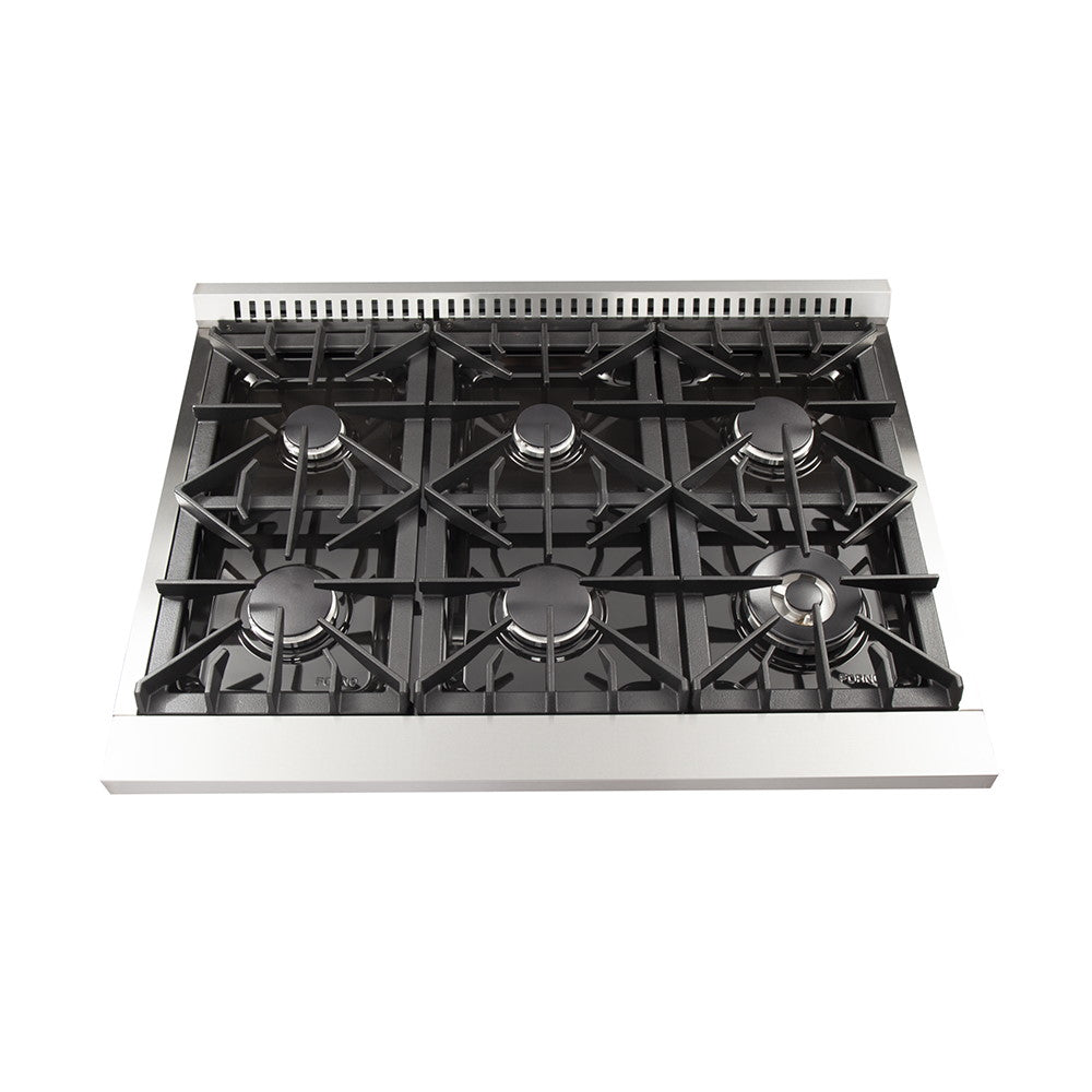 Forno FFSGS6156-36 36″ Galiano Gas Range with 240 Volt Electric Oven