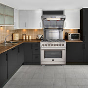 Forno FFSGS6187-36 36″ Capriasca Gas Range with Electric Oven
