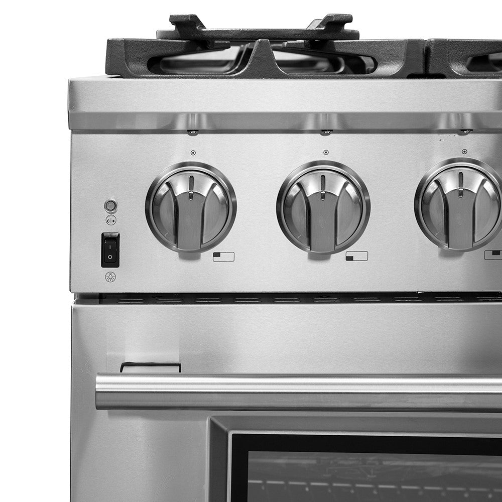 Forno FFSGS6260-36 36” Capriasca with FORNO ALTA QUALITA Pro-Style Gas 6 Italian Burners 120,000 BTU All 304 Stainless Steel