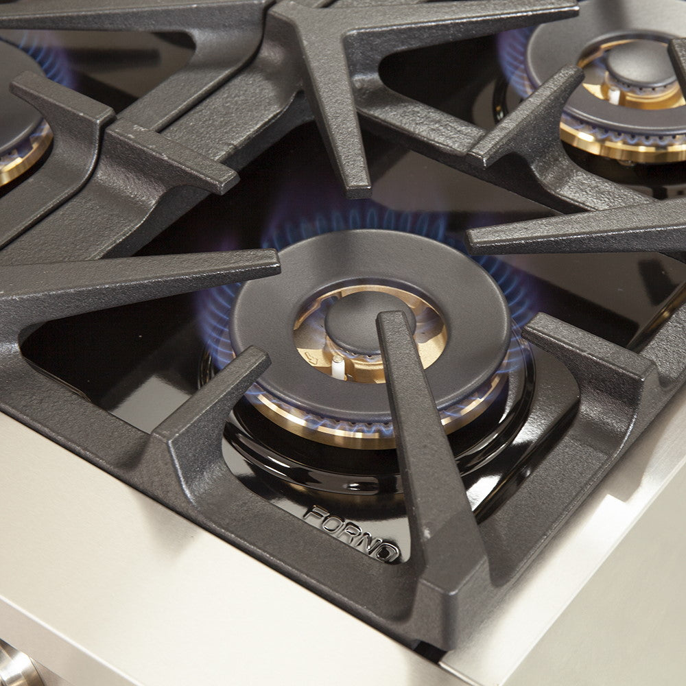 Forno FFSGS6260-48 48” Capriasca FORNO ALTA QUALITA Pro-Style Gas Range 8 Italian Burner 160,000 BTU All 304 Stainless Steel