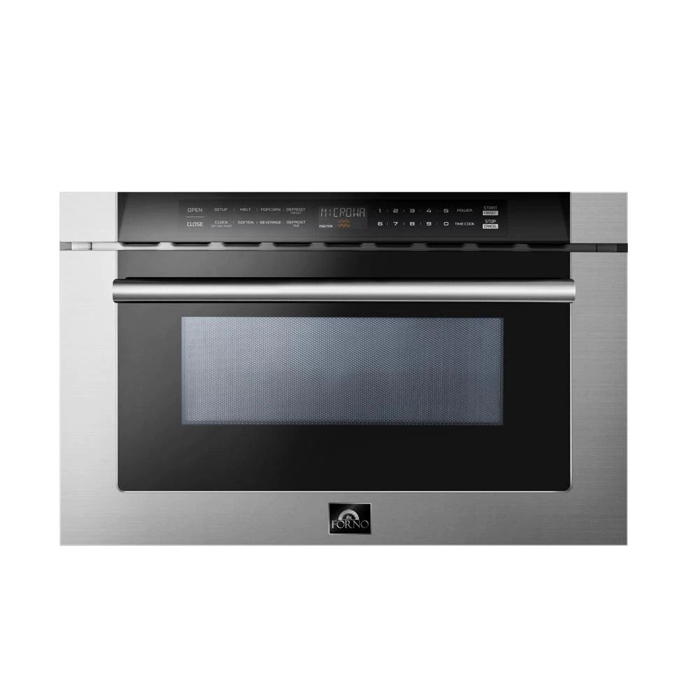 Forno FMWDR3000-24 24" 1.2 cu. ft. Microwave Drawer in Stainless Steel