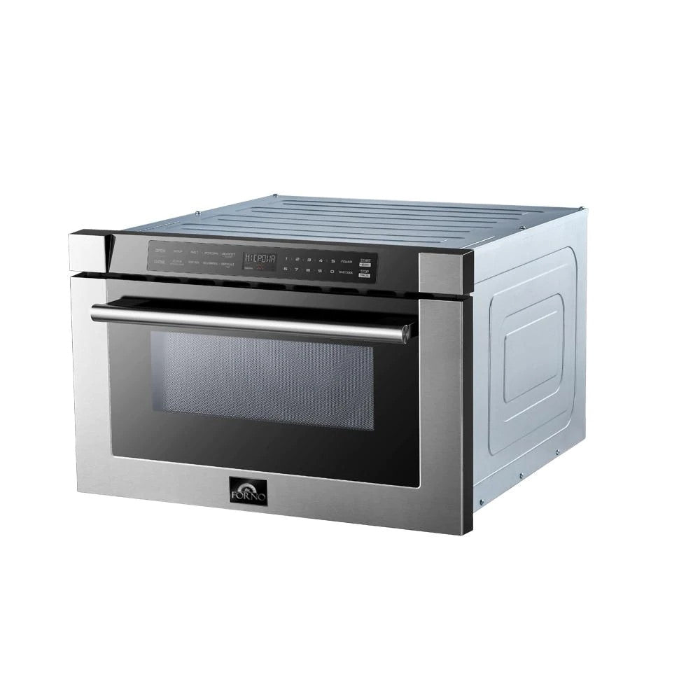 Forno FMWDR3000-24 24" 1.2 cu. ft. Microwave Drawer in Stainless Steel