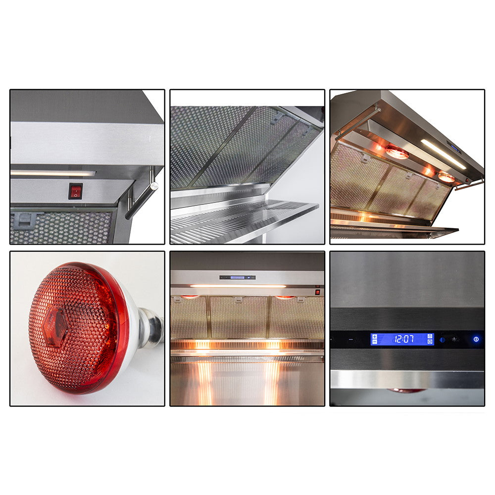 Forno FRHWM5029-48HB 48″ Savona Range Hood 1200 CFM Range Hood