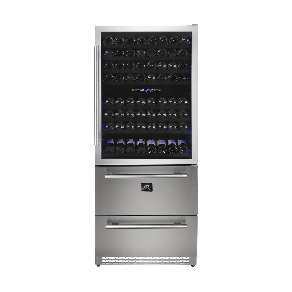 Forno FWCDR6661-30S Wine Cooler – Capraia Triple Zone 144/200 Bottles-Cans