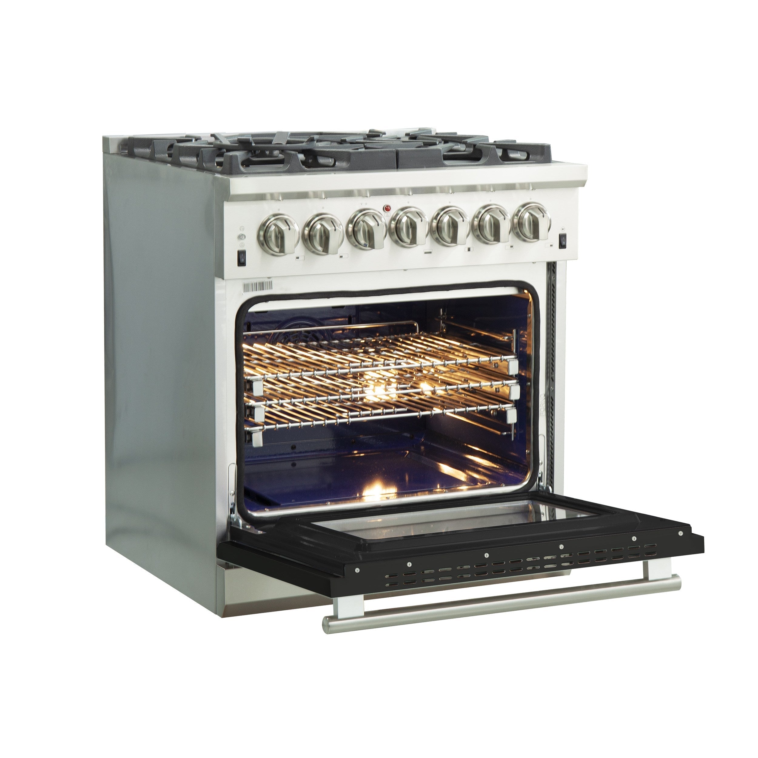 Forno FFSGS6187-30 30″ Capriasca Gas Range with 240 Volt Electric Oven