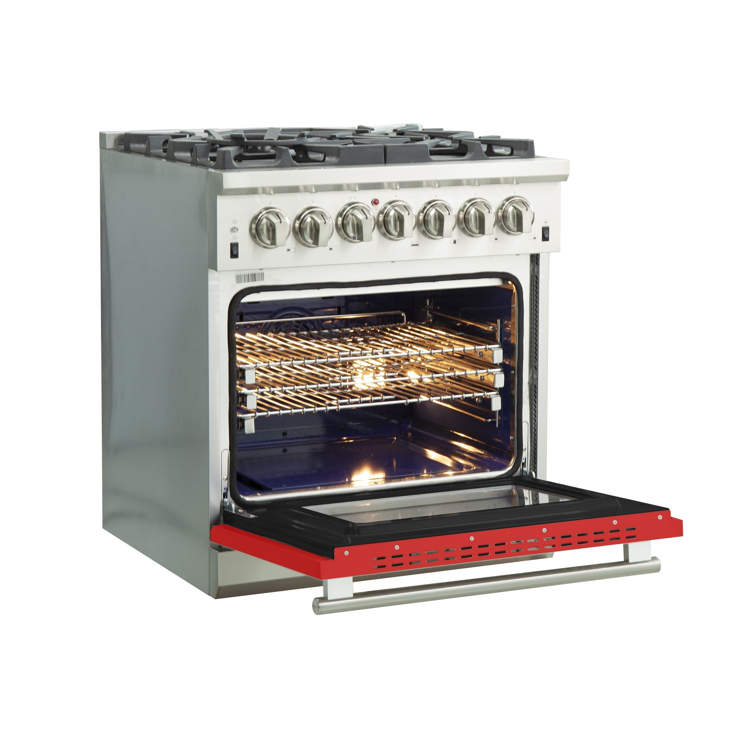 Forno FFSGS6187-30 30″ Capriasca Gas Range with 240 Volt Electric Oven