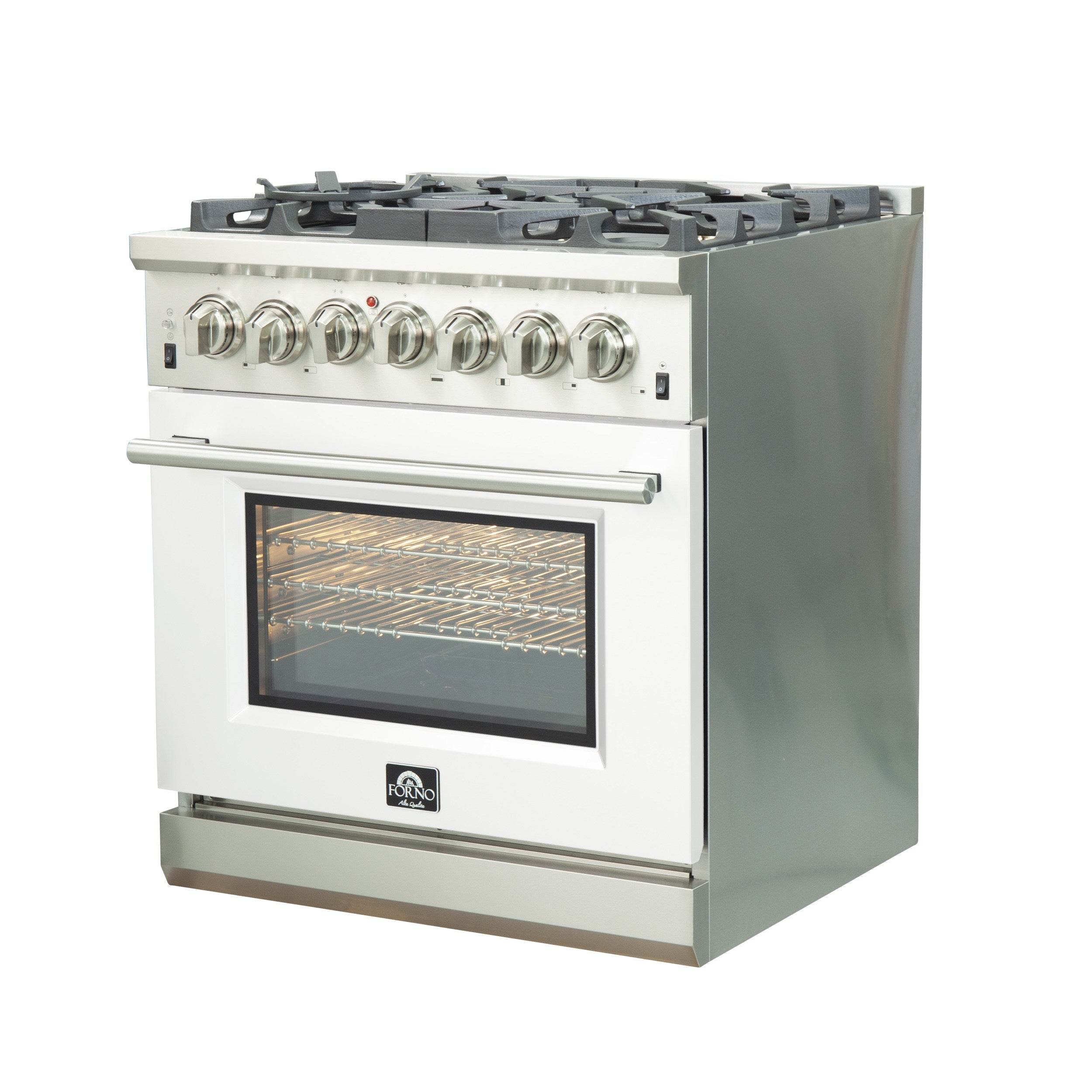 Forno FFSGS6187-30 30″ Capriasca Gas Range with 240 Volt Electric Oven