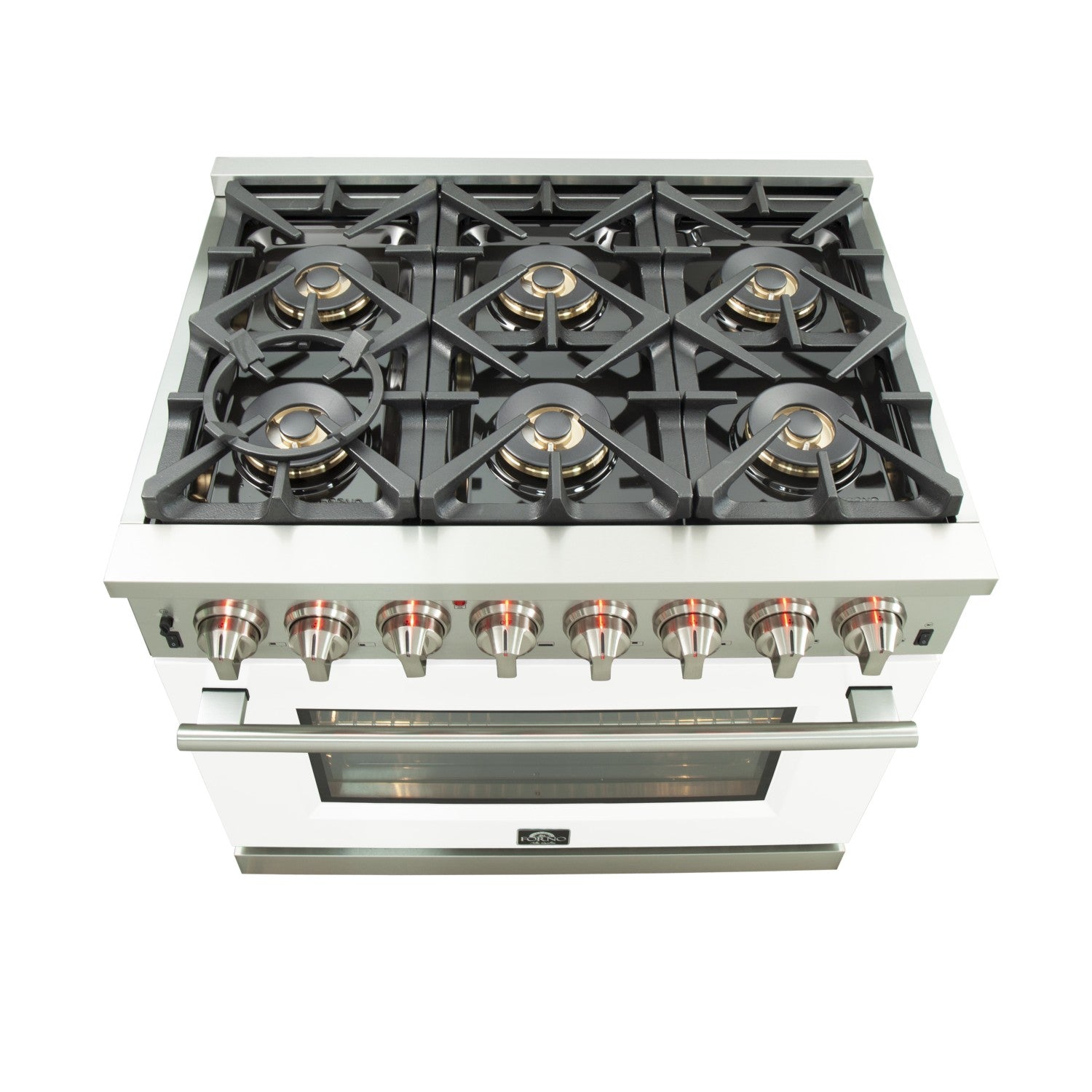 Forno FFSGS6187-36 36″ Capriasca Gas Range with Electric Oven