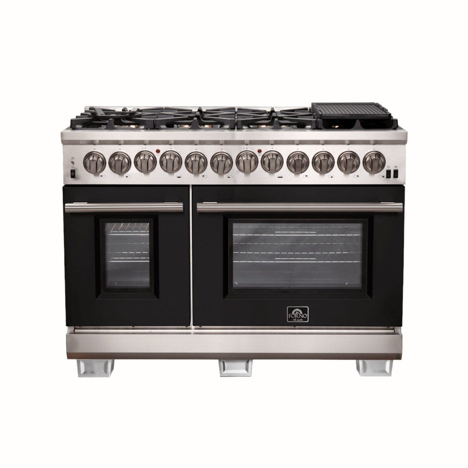 Forno FFSGS6187-48 48″ Capriasca Gas Range with 240 Volt Electric Oven