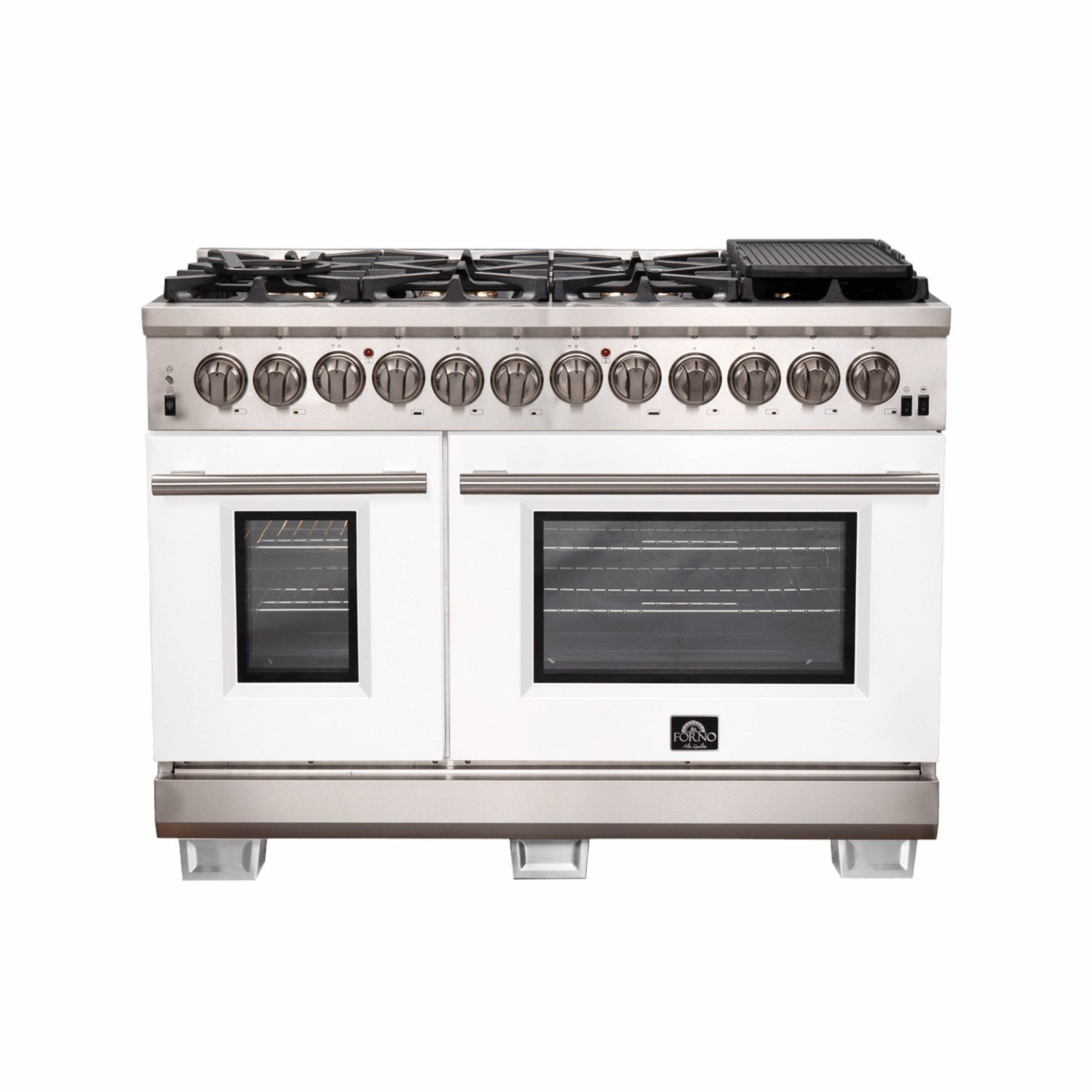 Forno FFSGS6187-48 48″ Capriasca Gas Range with 240 Volt Electric Oven