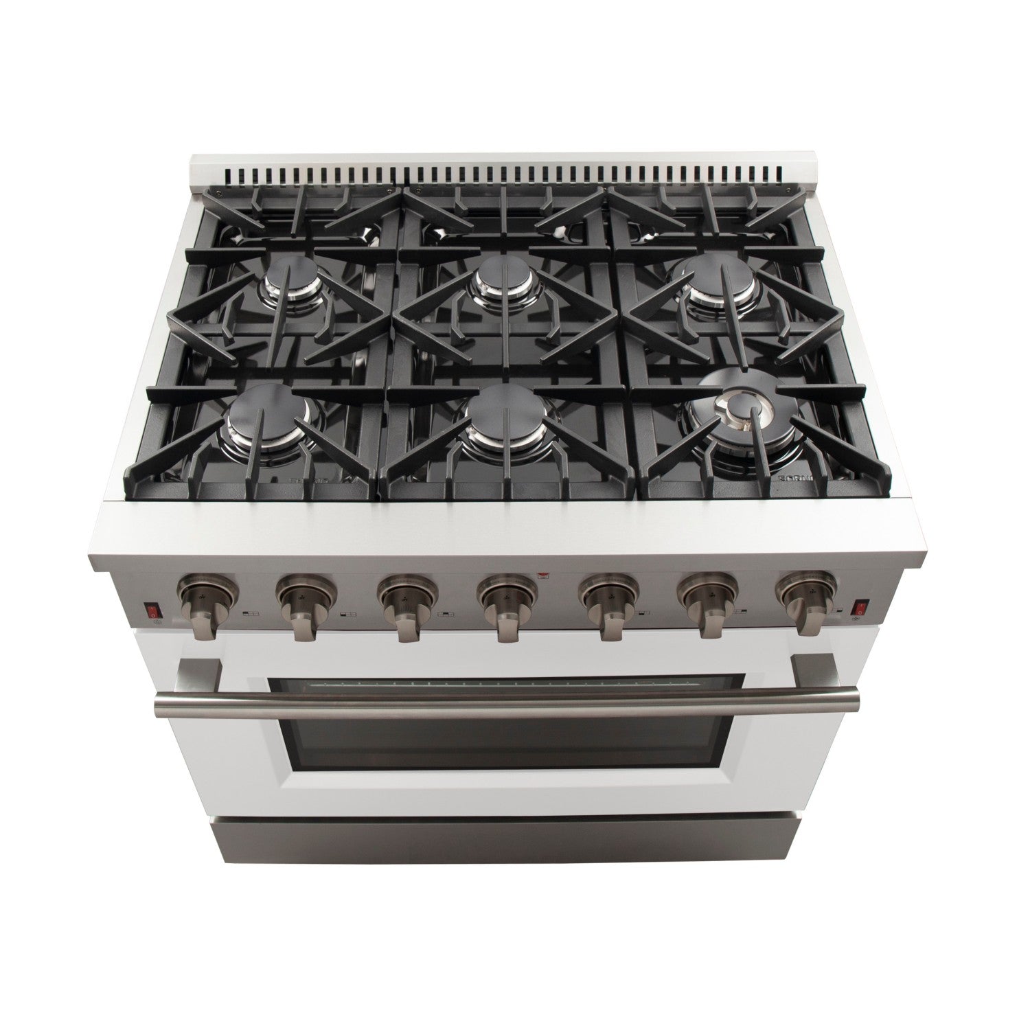 Forno FFSGS6244-36 36″ Galiano Gas Range with FORNO ALTA QUALITA Pro-Style Gas 6 Italian Burners 83,000 BTU All Stainless Steel