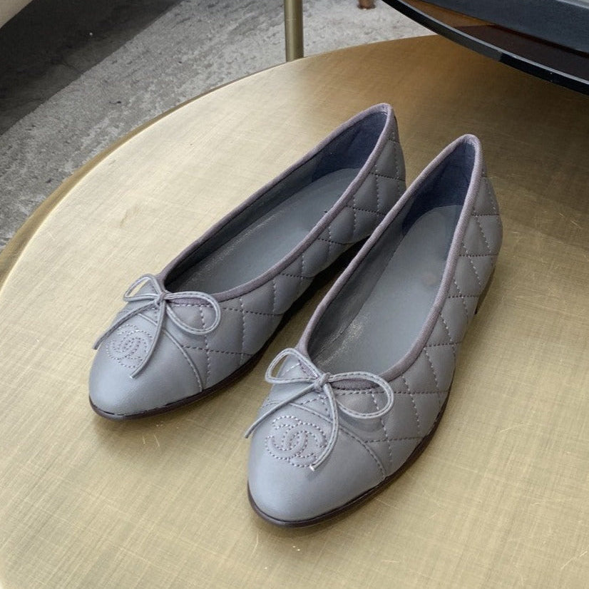 ballet flats quilted lambskin