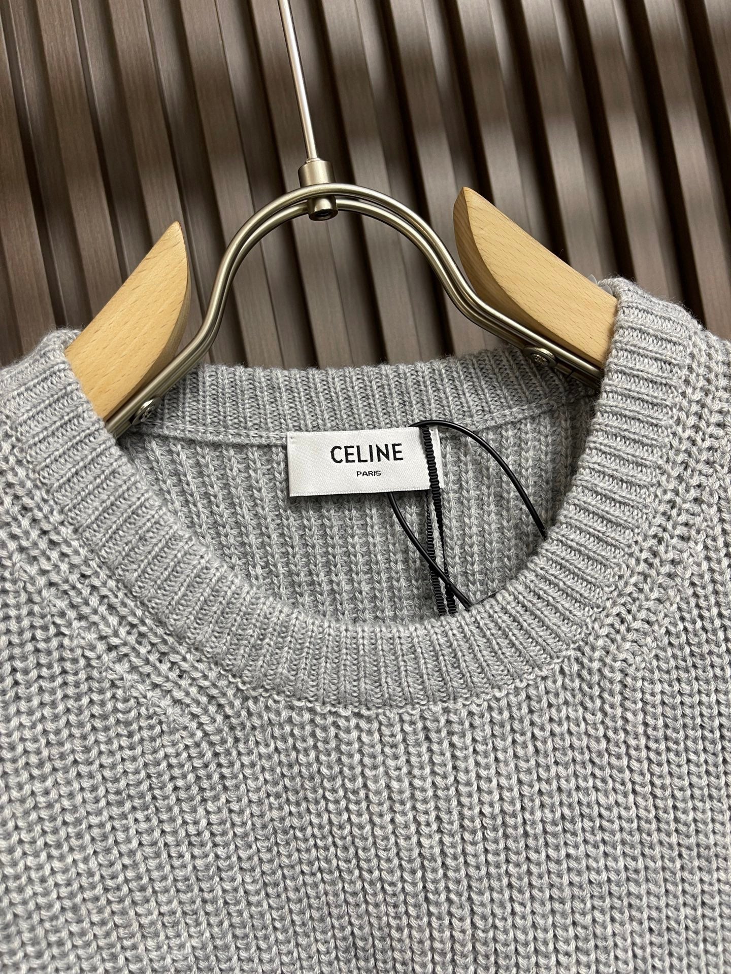 Celin Oversized Sweater In Ribbed Wool