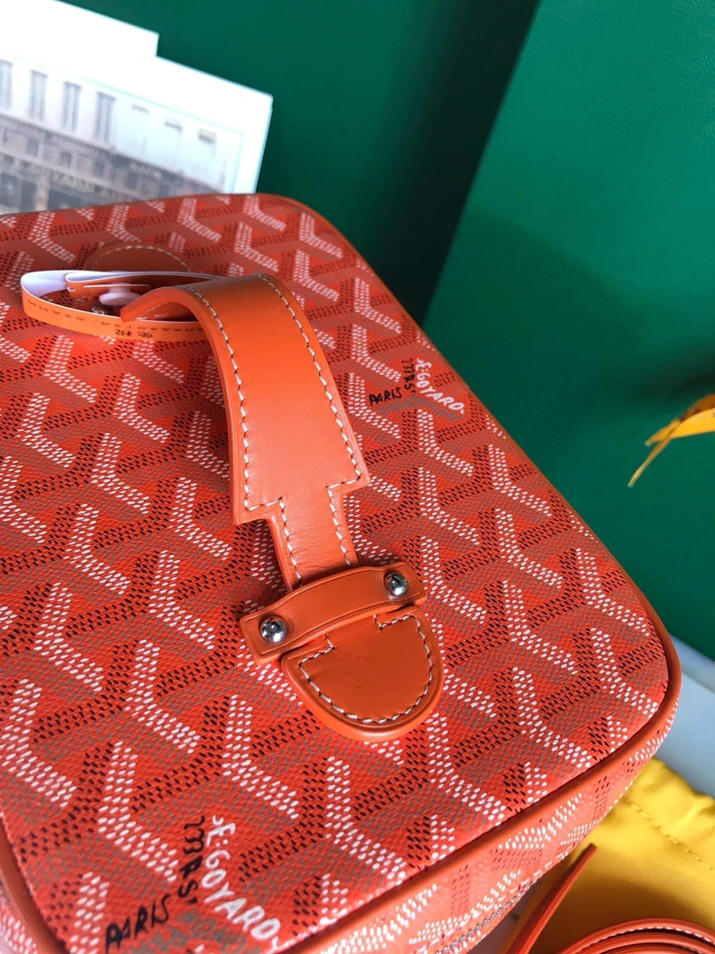 Goyard Muse Vanity Case Orange Leather 52