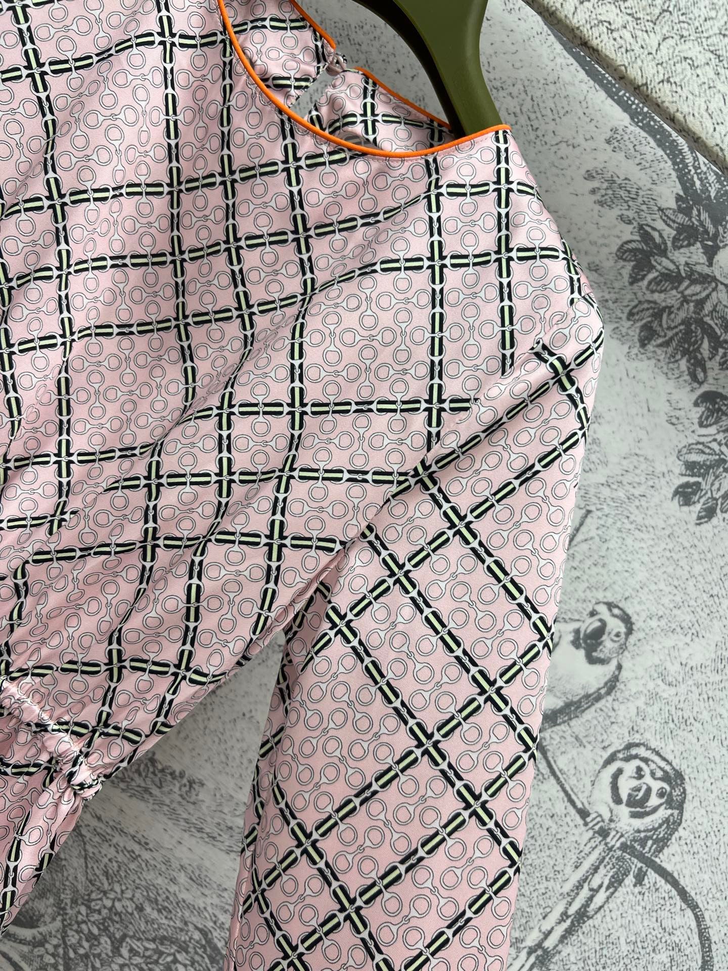 GC Printed Silk Dress Pink Ready To Wear