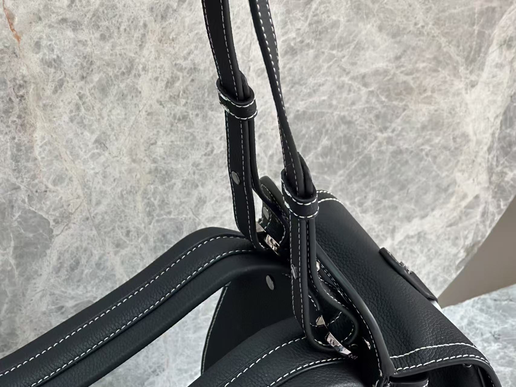 Dior Gallop Sling Bag Black Grained Calfskin