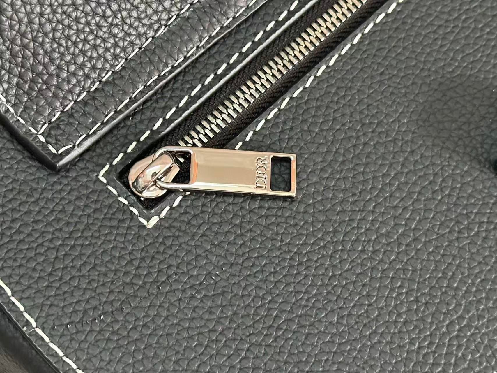 Dior Gallop Sling Bag Black Grained Calfskin