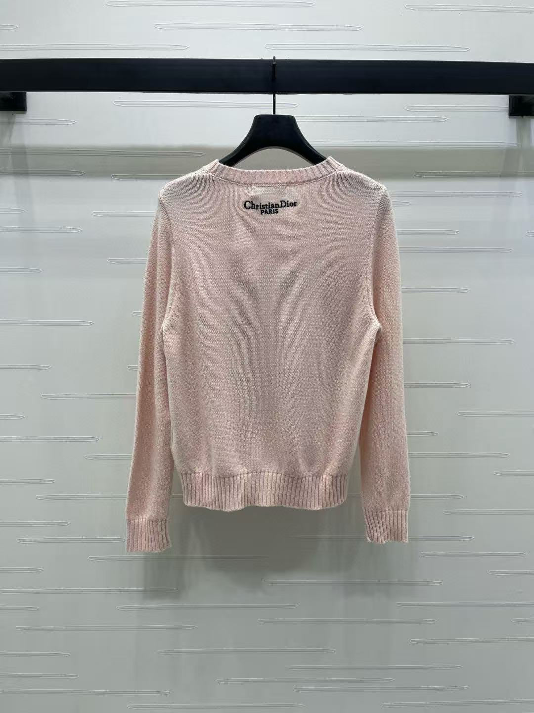 Dior Sweater Pink Mix Colors Wool