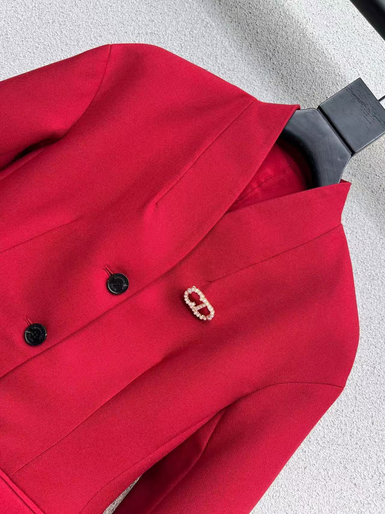 Dior Jacket Black and Red Polyester