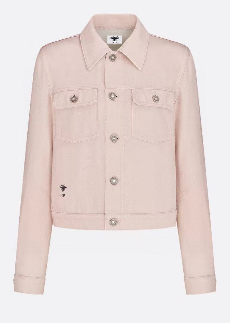 Dior Jacket Pink and White Cotton