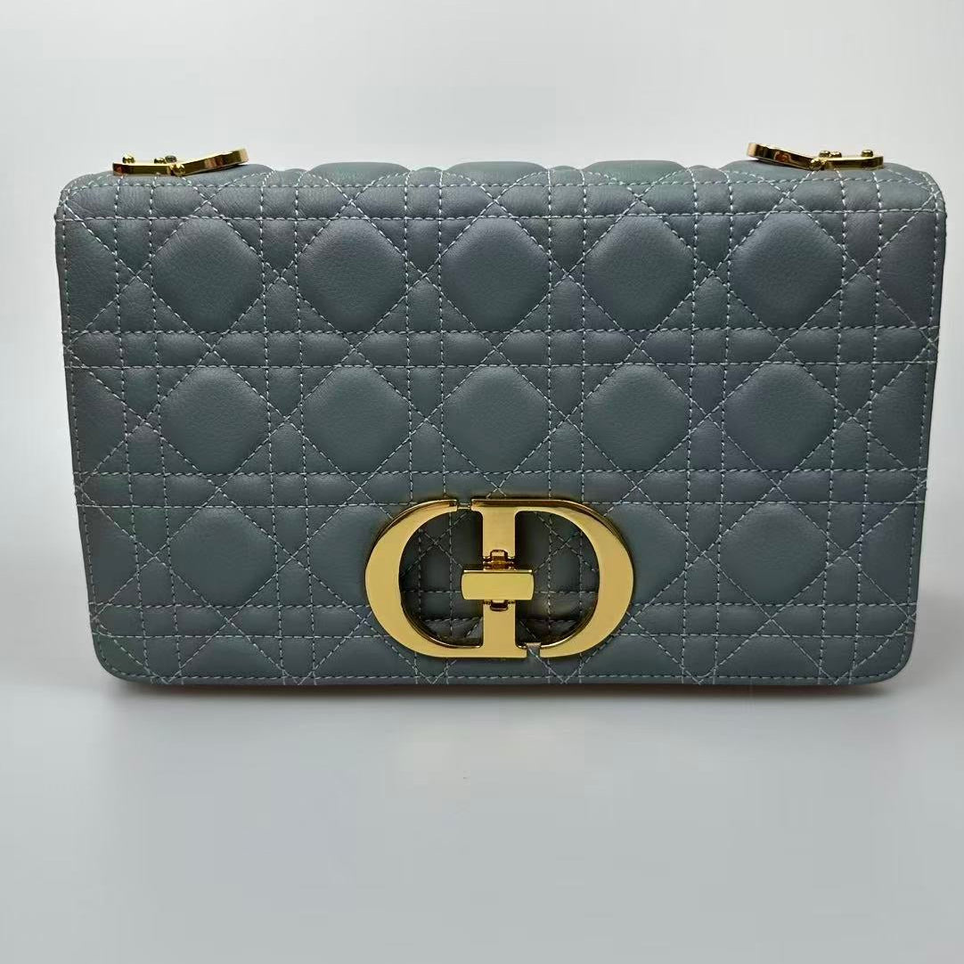 medium caro 25.5 gray supple calfskin