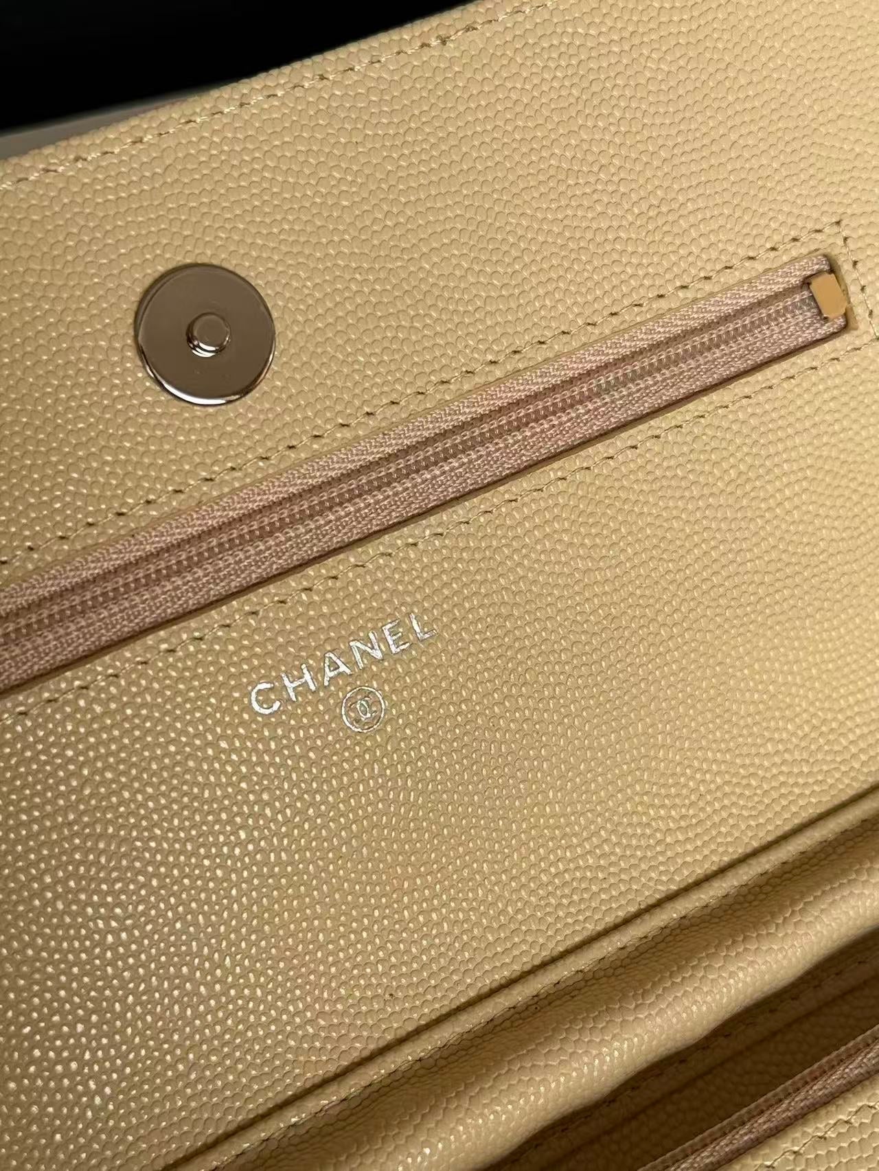 Chanel 2025 Woc Beige Caviar Leather With Gold Hardware